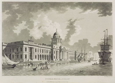 Toldkammeret, Dublin, 1792 af James Malton