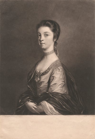 Lady Elizabeth Montagu af James McArdell