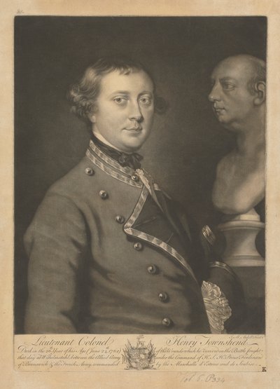 Oberstløjtnant Henry Townshend af James McArdell
