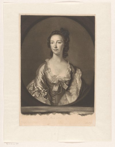 Portræt af Anne Farquharson-MacKintosh af James McArdell