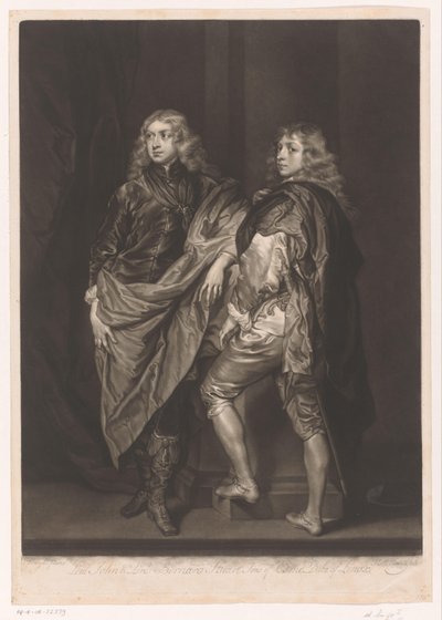Portræt af John og Bernard Stuart af James McArdell