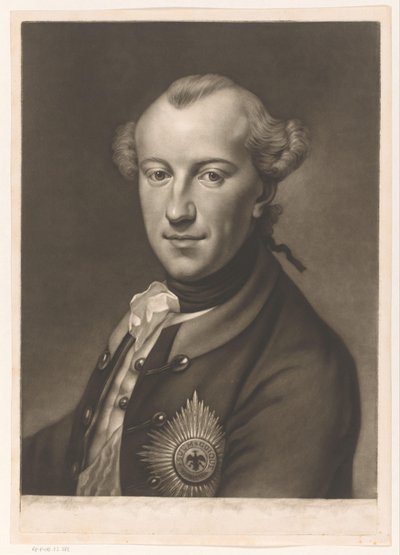 Portræt af Karl Wilhelm Ferdinand af Braunschweig-Wolfenbüttel af James McArdell