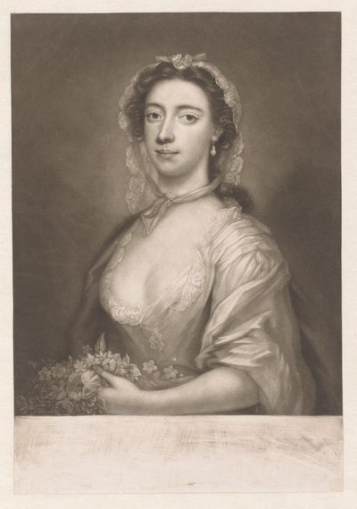 Portræt af Margaret («Peg») Woffington af James McArdell