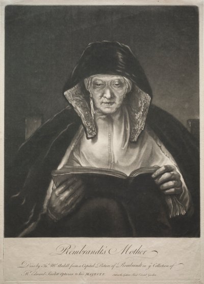 Rembrandts mor af James McArdell