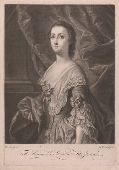 Den ærede Susanna Fitzpatrick af James McArdell