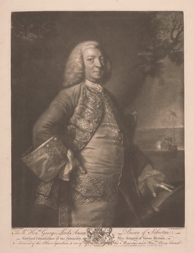 Den rette ærede George Lord Anson af James McArdell