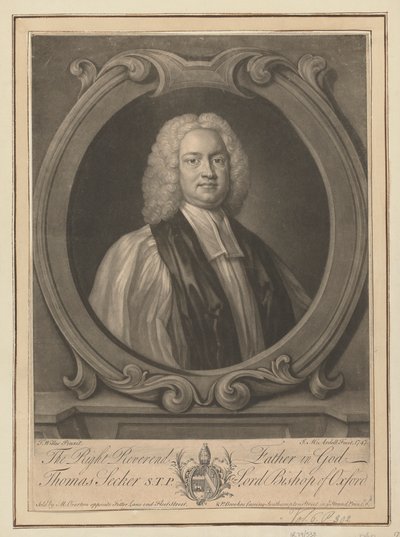 Thomas Secker, Lord Bishop of Oxford af James McArdell
