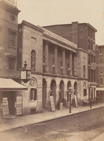 Chestnut Street Theatre, Philadelphia af James McClees