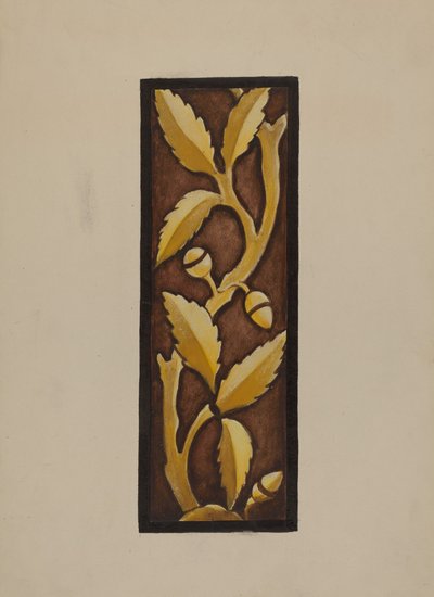 Malet glas - Sømandskirken, ca. 1937. af James McLellan
