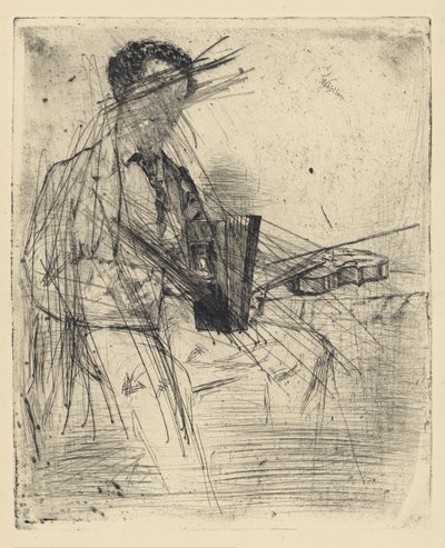 [76] Indtryk fra annullerede plader af Whistler - Ross Winans. af James Abbott McNeill Whistler