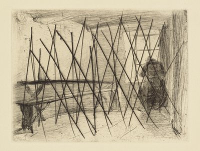 [76] Indtryk fra annullerede plader af Whistler - The Miser. af James Abbott McNeill Whistler