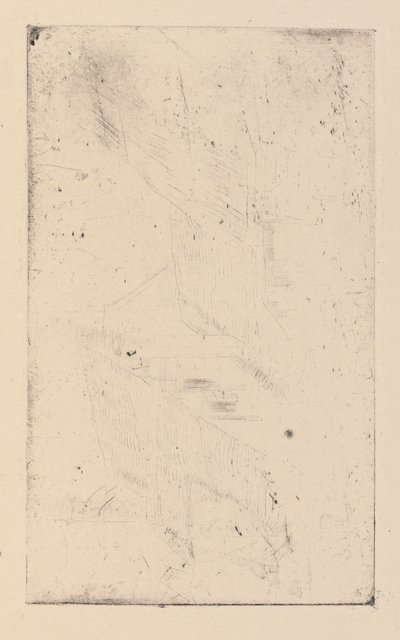 [76] Indtryk fra annullerede plader af Whistler - The Muff. af James Abbott McNeill Whistler