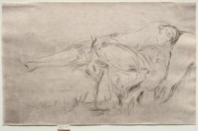 Et barn på en sofa, nr. 2 af James McNeill Whistler