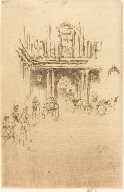 Et hjørne af Palais Royal af James Abbott McNeill Whistler