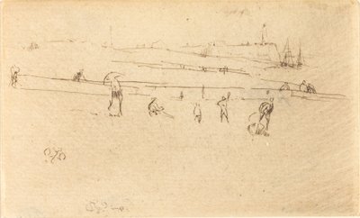 En skitse hos Dieppe af James Abbott McNeill Whistler