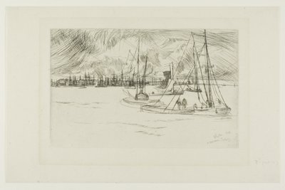 Amsterdam, fra Tolhuis af James Abbott McNeill Whistler