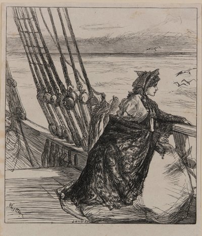 En illustration til <em>Majorens Datter</em> af James Abbott McNeill Whistler