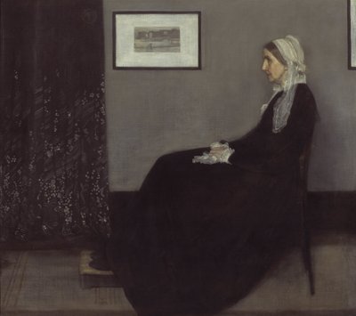Portræt af kunstnerens mor af James McNeill Whistler