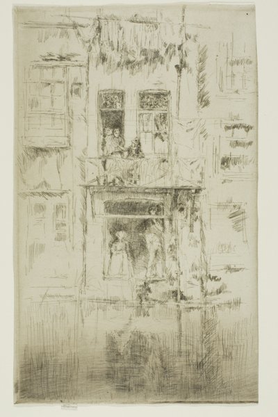 Balkon, Amsterdam af James Abbott McNeill Whistler