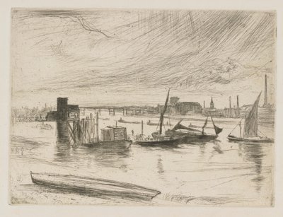 Battersea Dawn (Cadogan Pier) af James Abbott McNeill Whistler