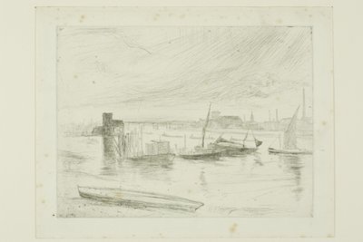 Battersea Dawn (Cadogan Pier) af James Abbott McNeill Whistler