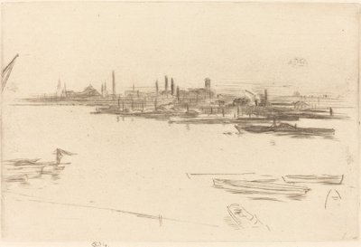 Battersea: Dawn af James Abbott McNeill Whistler