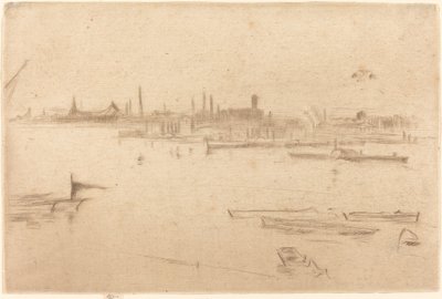 Battersea: Dawn af James Abbott McNeill Whistler