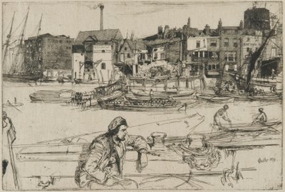 Black Lion Wharf af James Abbott McNeill Whistler