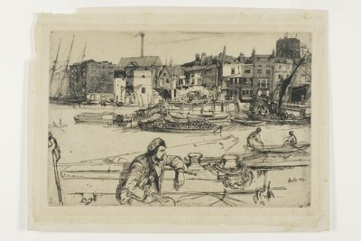 Black Lion Wharf af James Abbott McNeill Whistler