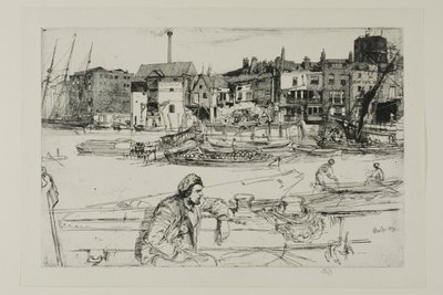 Black Lion Wharf af James Abbott McNeill Whistler