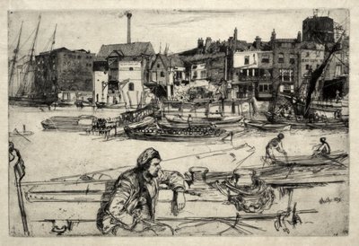 Black Lion Wharf af James McNeill Whistler