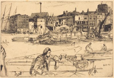 Black Lion Wharf af James McNeill Whistler