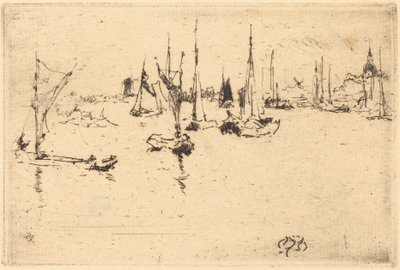 Både, Dordrecht af James McNeill Whistler