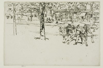 Boulevard Poissonniere, Paris af James McNeill Whistler