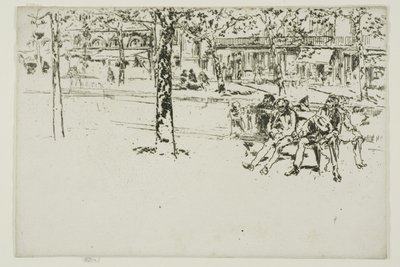 Boulevard Poissonniere, Paris af James Abbott McNeill Whistler