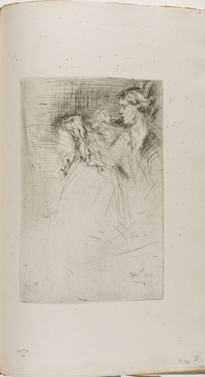 Børstning af håret af James Abbott McNeill Whistler
