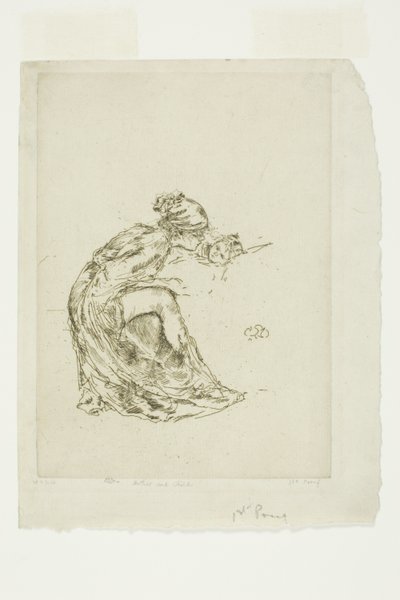 Cameo, nr. 1 (mor og barn) af James Abbott McNeill Whistler