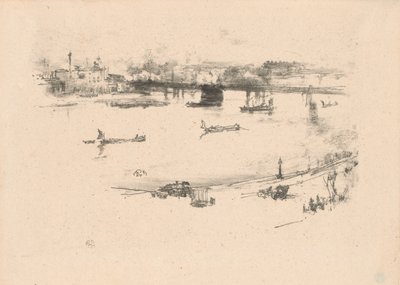 Charing Cross Railway Bridge af James Abbott McNeill Whistler