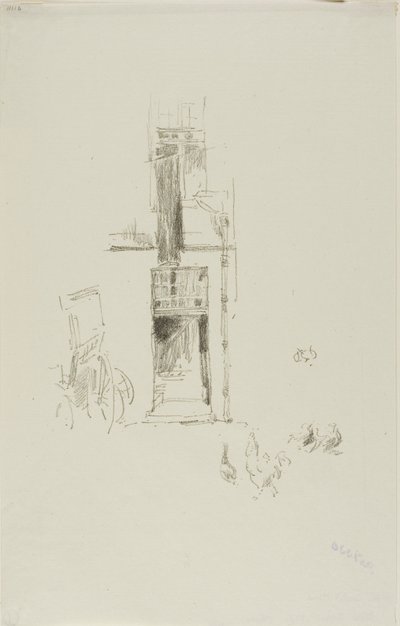 Haner og høns, Hôtel Colbert af James McNeill Whistler
