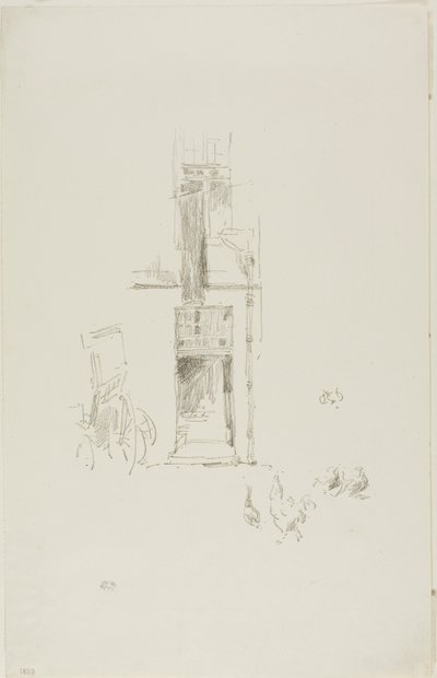 Haner og høns, Hôtel Colbert af James McNeill Whistler