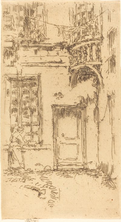 Gårdhave, Rue P.L. kurer af James Abbott McNeill Whistler