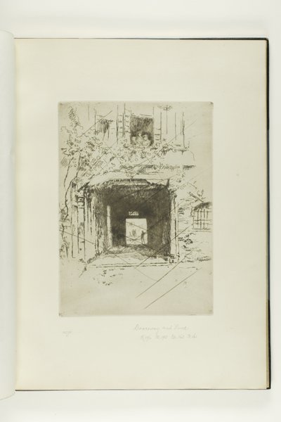 Døråbning og vinranke af James McNeill Whistler