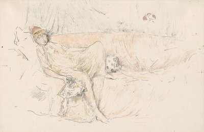 Draperet figur, liggende af James McNeill Whistler