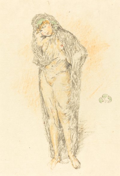 Draperet figur, stående af James Abbott McNeill Whistler