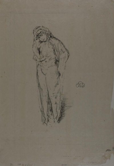 Draperet figur, stående af James Abbott McNeill Whistler