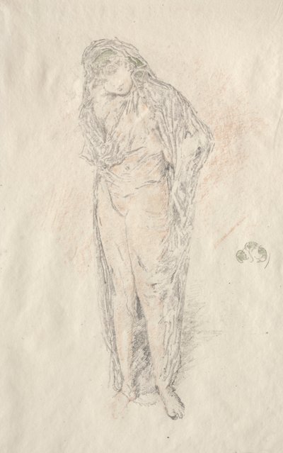 Draperet figur stående af James McNeill Whistler