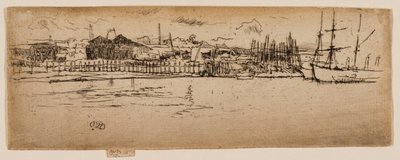 Dry Docks, Southampton af James Abbott McNeill Whistler