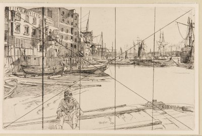 Eagle Wharf (Tyzac Whiteley og Co.) af James Abbott McNeill Whistler