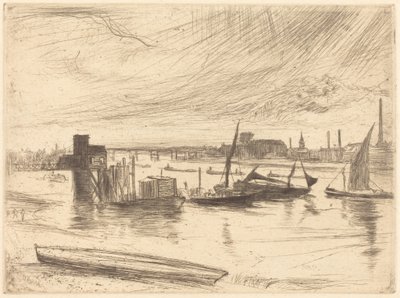 Tidligt om morgenen, Battersea af James McNeill Whistler