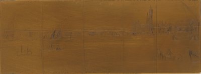 Ætseplade: Old Westminster Bridge af James Abbott McNeill Whistler